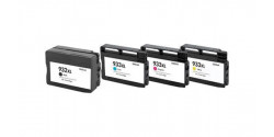 Complete set of 4 HP 932XL-933XL High Yield Compatible Inkjet Cartridges